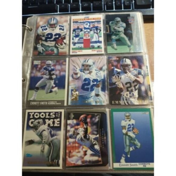 Emmitt Smith  9 card Football Star Lot COWBOYS - Picture 1 of 2